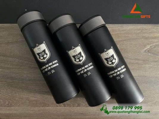 Bình Giữ Nhiệt Đèn LED – Khắc Logo Trường Đại Học Giao Thông Vận Tải