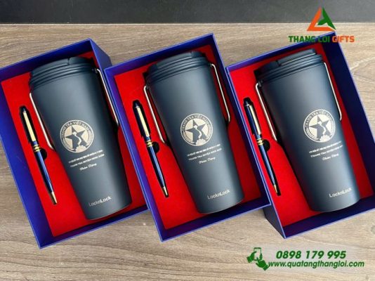Giftset (Ly Lock&Lock + Bút Ký Kim Loại) – In Khắc Logo Thanh Tra Việt Nam