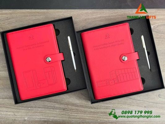 Combo Quà Tặng (Sổ Tay + Bút Ký) – Dập Chìm Logo HUAWEI