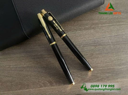 Bút Ký Kim Loại Parker Màu Đen - In Khắc Logo Tổng Công Ty Ba Sơn