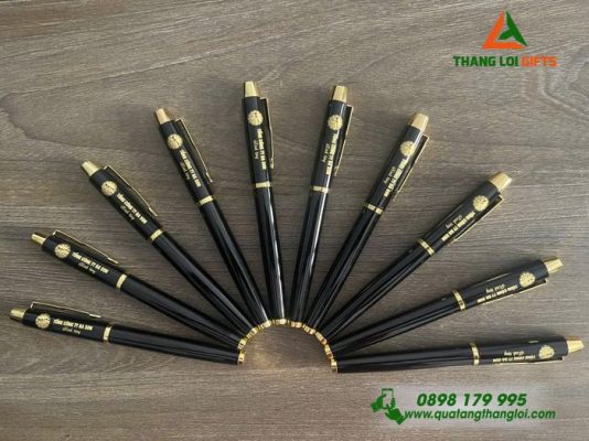 Bút Ký Kim Loại Parker Màu Đen - In Khắc Logo Tổng Công Ty Ba Sơn