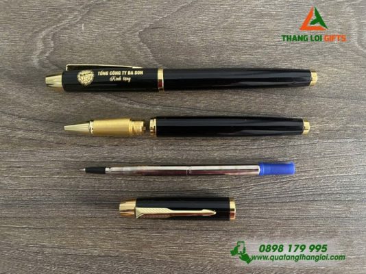 Bút Ký Kim Loại Parker Màu Đen - In Khắc Logo Tổng Công Ty Ba Sơn
