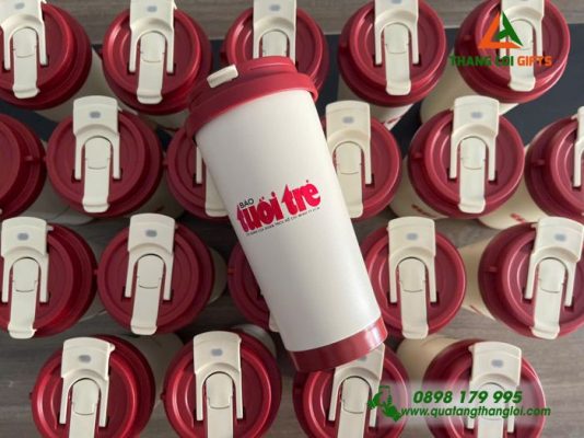 Ly Giữ Nhiệt Coffee 530ml – In Logo Báo Tuổi Trẻ