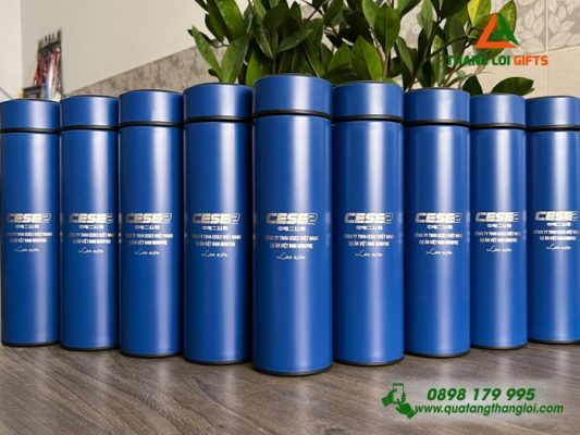 Bình Giữ Nhiệt 500ml Màu Xanh – Khắc Logo Doanh Nghiệp CESE2
