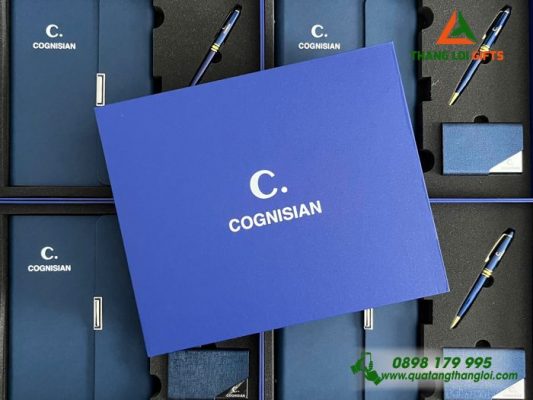 Gifset (Sổ+Namecard+Bút) – In Khắc Logo Doanh Nghiệp COGNISIAN