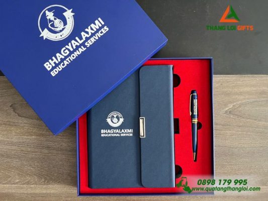 Gifset (Sổ+Bút) – In Khắc Logo Doanh Nghiệp Làm Quà Tặng