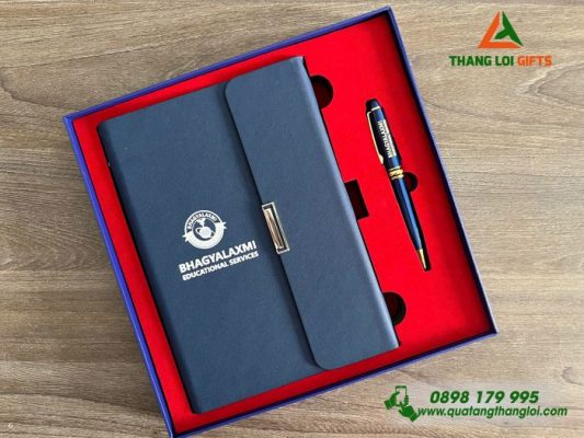 Gifset (Sổ+Bút) – In Khắc Logo Doanh Nghiệp Làm Quà Tặng