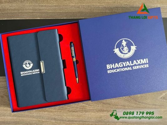 Gifset (Sổ+Bút) – In Khắc Logo Doanh Nghiệp Làm Quà Tặng