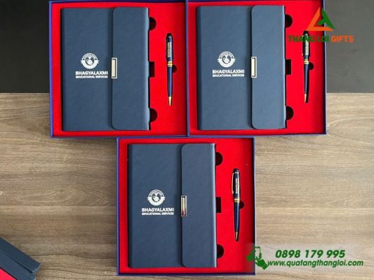 Gifset (Sổ+Bút) – In Khắc Logo Doanh Nghiệp Làm Quà Tặng