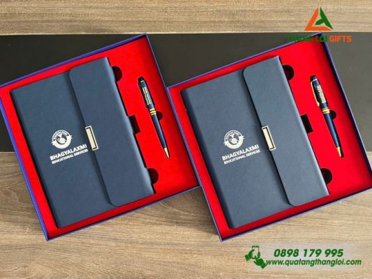 Gifset (Sổ+Bút) – In Khắc Logo Doanh Nghiệp Làm Quà Tặng