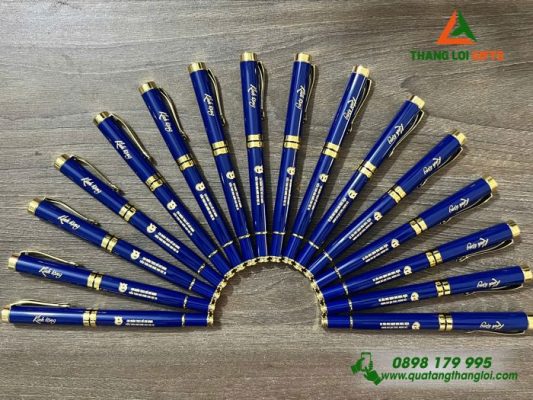 Bút Ký Kim Loại Nắp - Khắc Logo Đoàn Thanh Niên Cộng Sản HCM