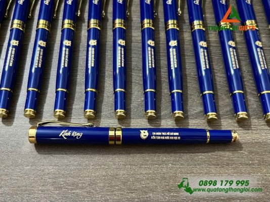 Bút Ký Kim Loại Nắp - Khắc Logo Đoàn Thanh Niên Cộng Sản HCM