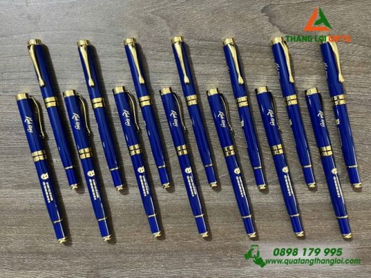 Bút Ký Kim Loại Nắp - Khắc Logo Đoàn Thanh Niên Cộng Sản HCM