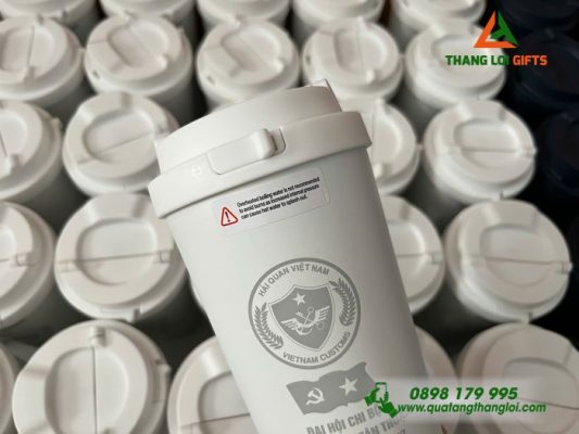 Ly Giữ Nhiệt Lock&Lock - Khắc Logo Hải Quan Việt Nam