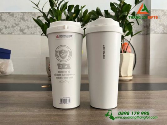 Ly Giữ Nhiệt Lock&Lock - Khắc Logo Hải Quan Việt Nam