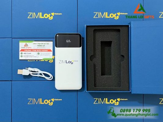 Pin Sạc Dự Phòng Hoco 10000mAh - In Logo Doanh Nghiệp ZIMlog