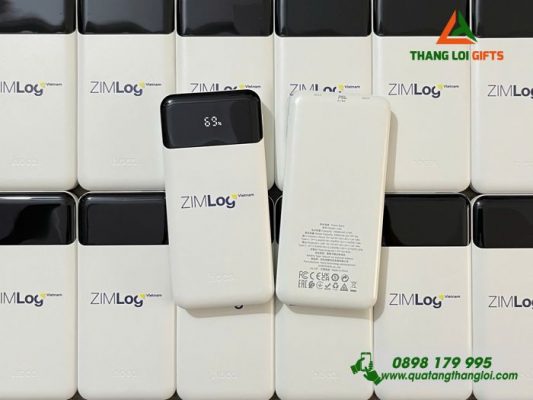 Pin Sạc Dự Phòng Hoco 10000mAh - In Logo Doanh Nghiệp ZIMlog