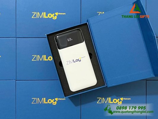 Pin Sạc Dự Phòng Hoco 10000mAh - In Logo Doanh Nghiệp ZIMlog