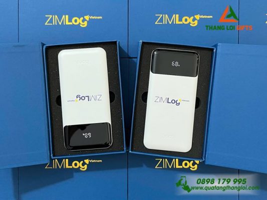 Pin Sạc Dự Phòng Hoco 10000mAh - In Logo Doanh Nghiệp ZIMlog
