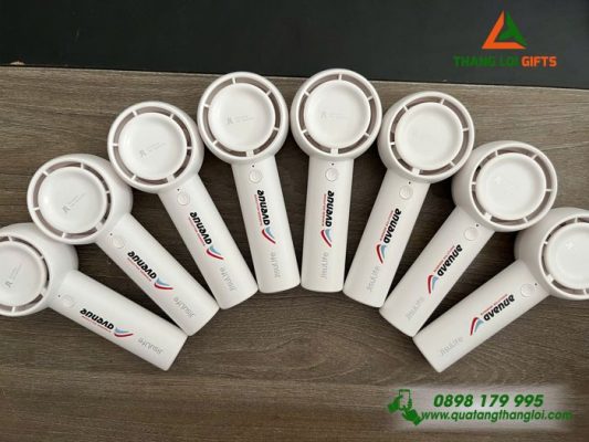 Quạt Cầm Tay Mini – Màu Trắng – In Logo Doanh Nghiệp Avenue