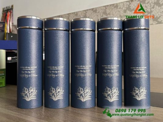 Bình Giữ Nhiệt 500ml – Khắc Tên Trường Tiểu Học Trần Phú