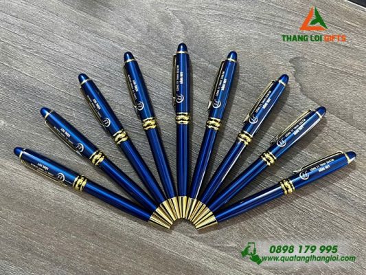 Bút Ký Kim Loại Xoay – Khắc Logo Doanh Nghiệp Hằng Huy