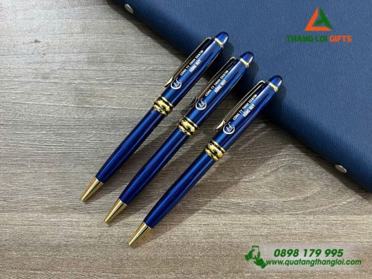 Bút Ký Kim Loại Xoay – Khắc Logo Doanh Nghiệp Hằng Huy