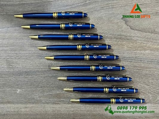 Bút Ký Kim Loại Xoay – Khắc Logo Doanh Nghiệp Hằng Huy