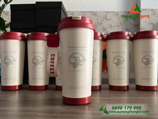 Ly Giữ Nhiệt 530ml – Khắc Logo Trung Tâm Du Học Quốc Tế Trần Quang