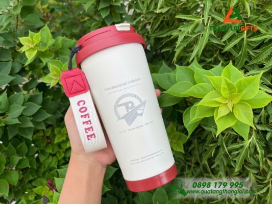 Ly Giữ Nhiệt 530ml – Khắc Logo Trung Tâm Du Học Quốc Tế Trần Quang