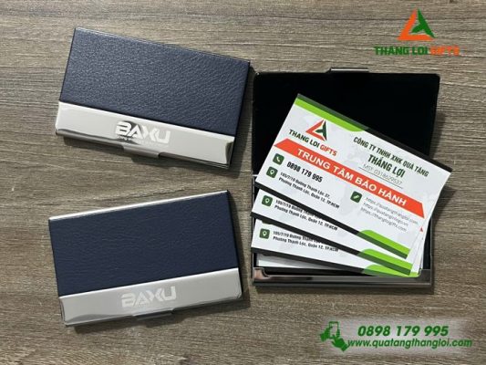 Hộp Đựng Namecard Vuông – Khắc Logo Doanh Nghiệp BAXU