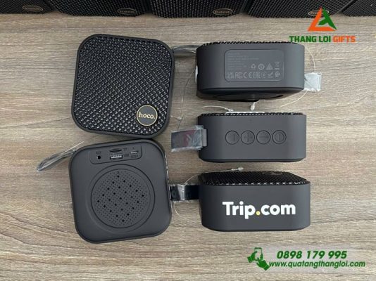 Loa Bluetooth Hoco Màu Đen – In Logo Doanh Nghiệp Trip.com