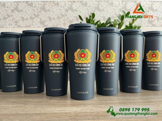Ly Giữ Nhiệt Lock&Lock LHC4269 - In Khắc Logo Chi Bộ Công An