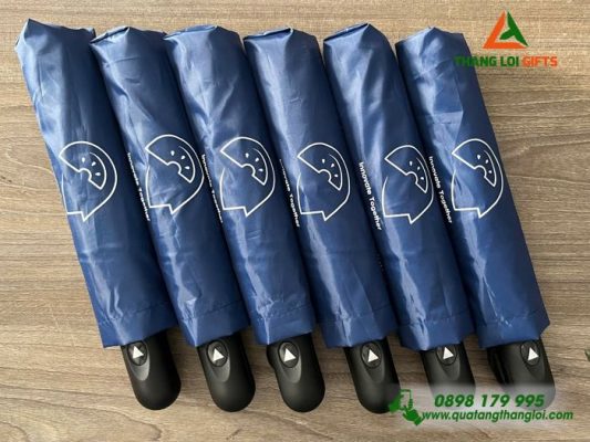 Ô Dù Cầm Tay Gập 3 Màu Xanh – In Logo Doanh Nghiệp Watermelon