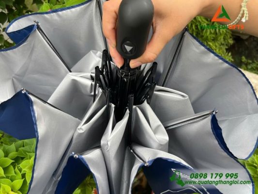 Ô Dù Cầm Tay Gập 3 Màu Xanh – In Logo Doanh Nghiệp Watermelon