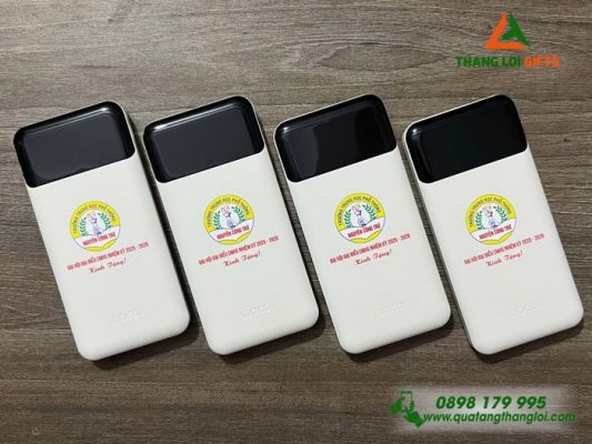 Pin Sạc Dự Phòng Hoco – In Logo Trường THPT Nguyễn Công Trứ