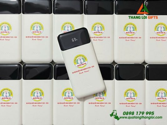 Pin Sạc Dự Phòng Hoco – In Logo Trường THPT Nguyễn Công Trứ