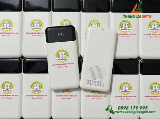 Pin Sạc Dự Phòng Hoco – In Logo Trường THPT Nguyễn Công Trứ