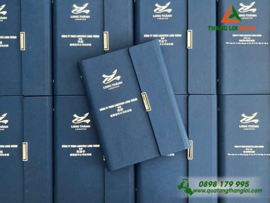 Sổ Tay Bìa Còng Gập 3 – In Logo Doanh Nghiệp Long Thành Logistics