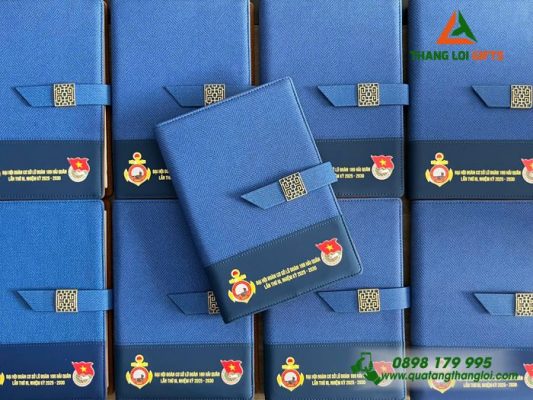 Sổ Tay Bìa Còng - In Logo Đoàn Cơ Sở Lữ Đoàn 189 Hải Quân