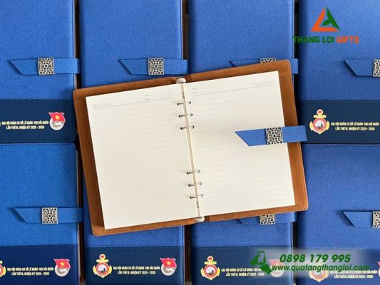 Sổ Tay Bìa Còng - In Logo Đoàn Cơ Sở Lữ Đoàn 189 Hải Quân