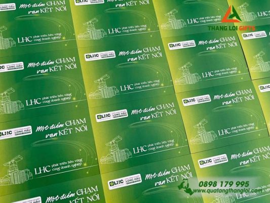 Thiệp Giấy – In Logo Doanh Nghiệp Long Hậu LHC