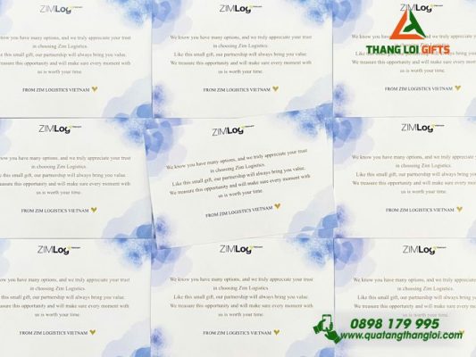 Thiệp Giấy- In Logo Doanh Nghiệp ZIMLog