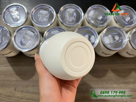 Ly Giữ Nhiệt 350ml Mini Màu Trắng – Khắc Logo Doanh Nghiệp Logitech