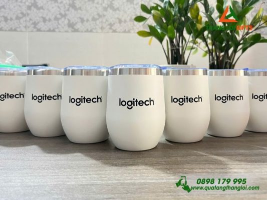 Ly Giữ Nhiệt 350ml Mini Màu Trắng – Khắc Logo Doanh Nghiệp Logitech