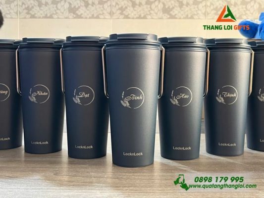 Ly Giữ Nhiệt Lock&Lock LHC4269 Xanh Navy - Khắc Tên Làm Quà Tặng