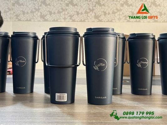 Ly Giữ Nhiệt Lock&Lock LHC4269 Xanh Navy - Khắc Tên Làm Quà Tặng