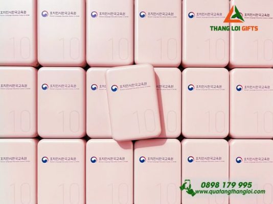 Pin Sạc Dự Phòng Remax - In Logo Trung Tâm Ngôn Ngữ Tiếng Hàn