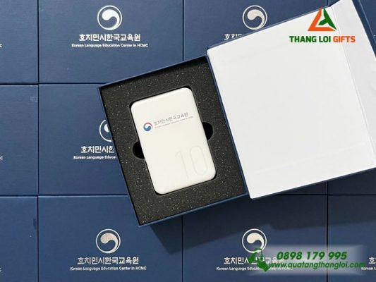 Pin Sạc Dự Phòng Remax - In Logo Trung Tâm Ngôn Ngữ Tiếng Hàn