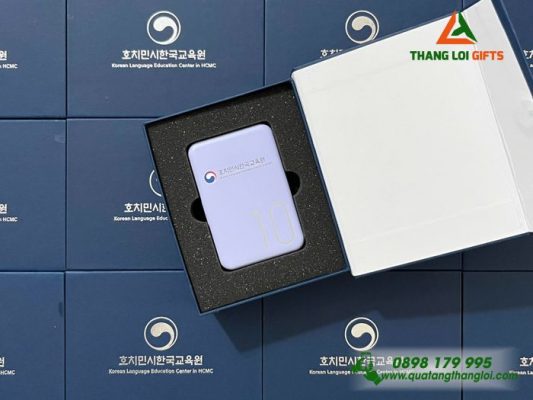 Pin Sạc Dự Phòng Remax - In Logo Trung Tâm Ngôn Ngữ Tiếng Hàn